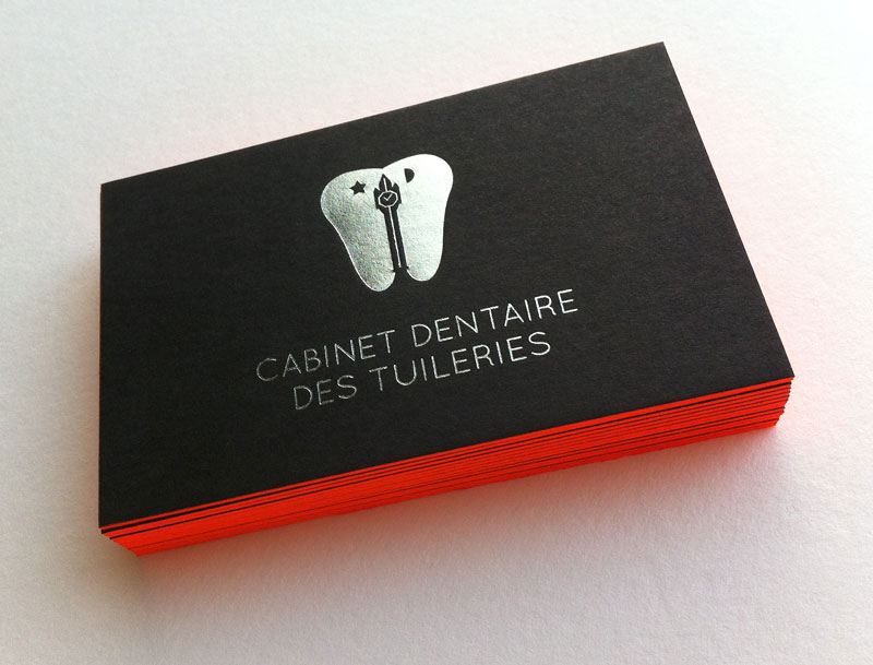 Badcass - Carte de visite en letterpress - Cabinet dentaire