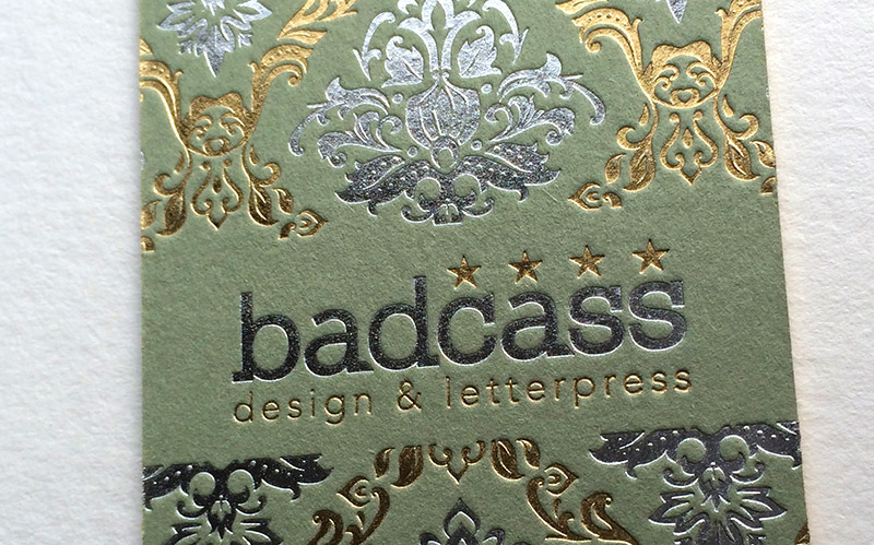 Badcass - Carte de visite en letterpress - Design & letterpress